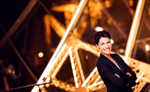 Alessandra Sublet sur le plateau de Une soir à la Tour Eiffel