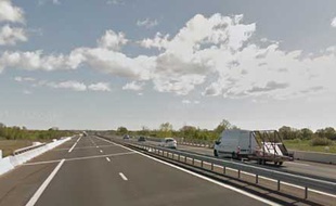 L'autoroute A75, dans l'Hérault.