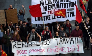 Manifestation contre la loi travail à Marseille, le 9 avril 2016.