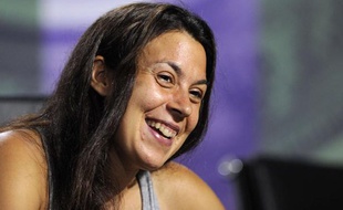 Marion Bartoli après sa victoire en finale de Wimbledon, le 6 juillet 2013.
