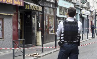 Le bar à chicha Le Moonlight, rue Maréchal-Joffre à Nantes, devant lequel un homme a été tué le soir du 22 avril.