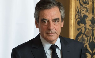François Fillon, alors candidat de la droite à l'élection présidentielle, le 23 avril 2017 à Paris