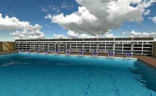 Le bassin de 50 m x 25 m accueillera les nageurs de l'Olympic Nice Natation.