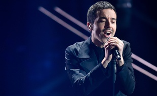 Le chanteur italien Diodato, au Festival de Sanremo, le 4 février 2020.