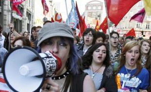 Les lycéens ont rejoint le cortège des manifestants.