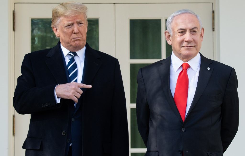 Donald Trump et Benjamin Netanyahou, le 27 janvier 2020 à la Maison blanche.