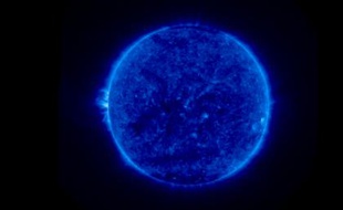 Une image du soleil envoyée par les sondes de la mission Stereo. Image NASA.