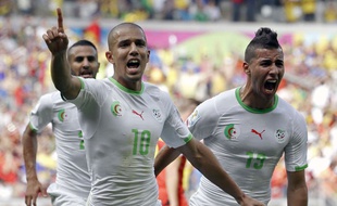 Sofiane Feghouli le 17 juin 2014 lors du match entre l'Algérie et la Belgique.