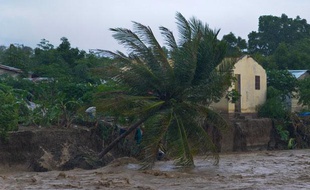 L'ouragan Sandy a provoqué d'importantes montées des eaux, comme ici à Port-au-Prince (Haïti), le 26 octobre 2012.