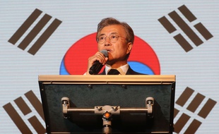 Le nouveau président sud-coréen, Moon Jae-in.