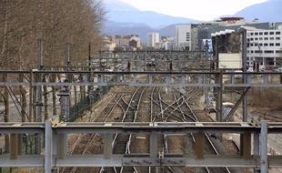 Illustration: des rails à Grenoble.