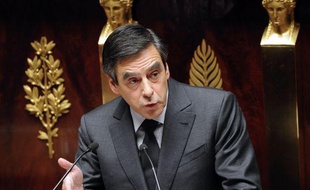 François Fillon lors de son discours de politique générale le 24 novembre 2010 à l'Assemblée nationale.