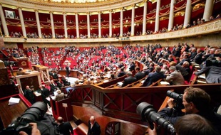 L'hémicycle de l'Assemblée nationale à Paris