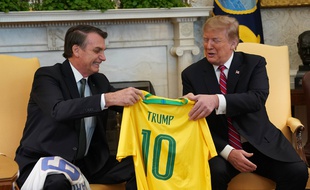 Donald Trump et Jair Bolsonaro à la Maison Blanche le 19 mars 2019.