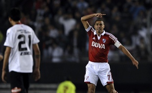 David Trezeguet sous le maillot du club argentin des Newell's Old Boys.