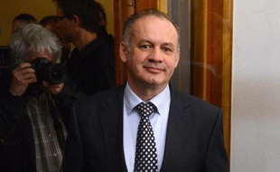 Le chef du gouvernement slovaque Andrej Kiska le 29 mars 2014 à Bratislava