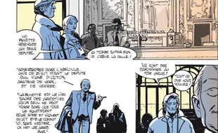 Illustration d'une planche de l’album «Le député» de Xavier Cucuel et Alexandre Coutelis (Grand Angle) septembre 2017