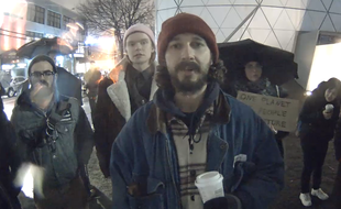 Capture d'écran du projet "He will not divide us" lancé le 20 janvier 2017 par Shia Labeouf