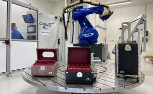 Les bagages en matériaux composites imaginés et fabriqués par le sous-traitant aéronautique.