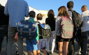 Le 2 septembre 2014, rentrée des classes à l'école Sousa Mendes de Bordeaux