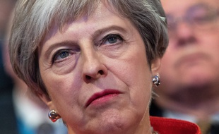 Theresa May, le 30 septembre 2018 à Paris