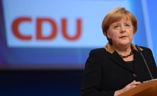 La chancelière allemande Angela Merkel, le 4 décembre 2014 à Hanovre
