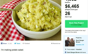 La salade de patates a du succès sur Kickstarter.