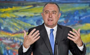 Le ministre de l'agriculture Didier Guillaume, le 25 juillet 2019 à Prague.