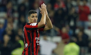 Hatem Ben Arfa lors de Nice-Reims le 22 avril 2016.