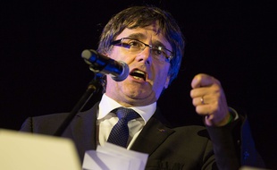 Carles Puigdemont, le président régional catalan, le 29 septembre 2017 à Barcelone.