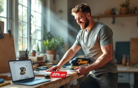 C’est la promo qui affole les bricoleurs : ponceuse excentrique sans balais à -20 % chez Amazon cette semaine
