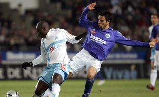 Yves Deroff en 2005 face au Marseillais Mamadou Niang.