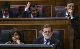 Mariano Rajoy, le 23 mai 2018 à l'Assemblée espagnole.