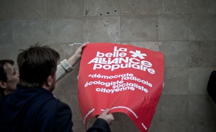 Illustration de l'affiche La belle alliance populaire, le 13 avril 2016 à Paris.