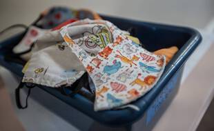 Illustration de masques pour enfants.