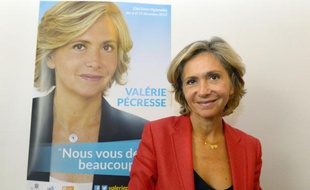 Valerie Pécresse, candidate des Républicains aux régionales en Ile-de-France, le 18 septembre 2015 à Paris