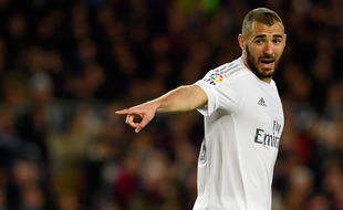 Karim Benzema, l'attaquant du Real Madrid, le 2 avril 2016, à Barcelone.