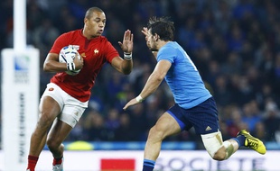 Gaël Fickou face à l'Italie, lors de la Coupe du monde 2015.