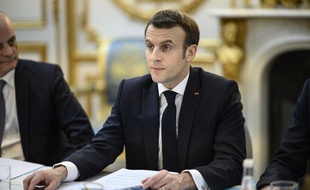 Emmanuel Macron rencontre les associations d'éducation populaire, le 25 février 2020 à l'Elysée.