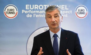Jacques Gounon, PDG de la société Eurotunnel, le 13 mars 2014 à Paris