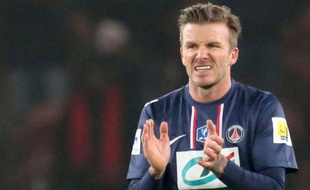 David Beckham avec le PSG, le 27 février 2013.