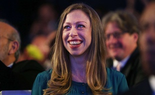 Chelsea Clinton lors d'un discours de Barack Obama, le 23 septembre 2014 à New York.