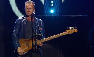 Sting en concert à Las Vegas, le 24 septembre 2016.