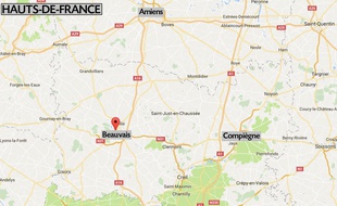 La ville de Beauvais dans l'Oise.