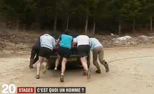 Capture d'écran du reportage diffusé sur France 2 sur la virilité
