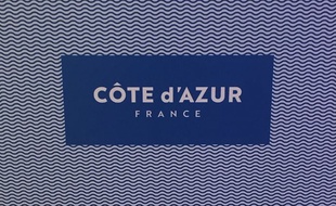 Une déclinaison du nouveau logo Côte d'Azur France.