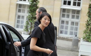 Fleur Pellerin arrive à Matignon, le 28 mai 2015 à Paris
