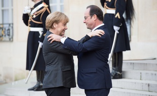 Angela Merkel et François Hollande, le 11 janvier 2015 à Paris.