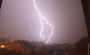Photo des orages à Nancy envoyée par un internaute de «20 Minutes», le 22 mai 2012.