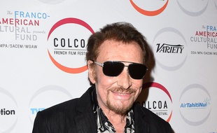 Johnny Hallyday à la cérémonie d'ouverture du Colcoa French Film Festival, le 24 avril 2017 à Los Angeles.